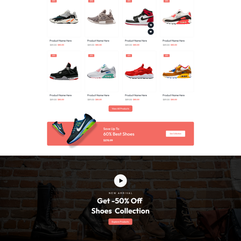 Stylish Sneakers WordPress Theme